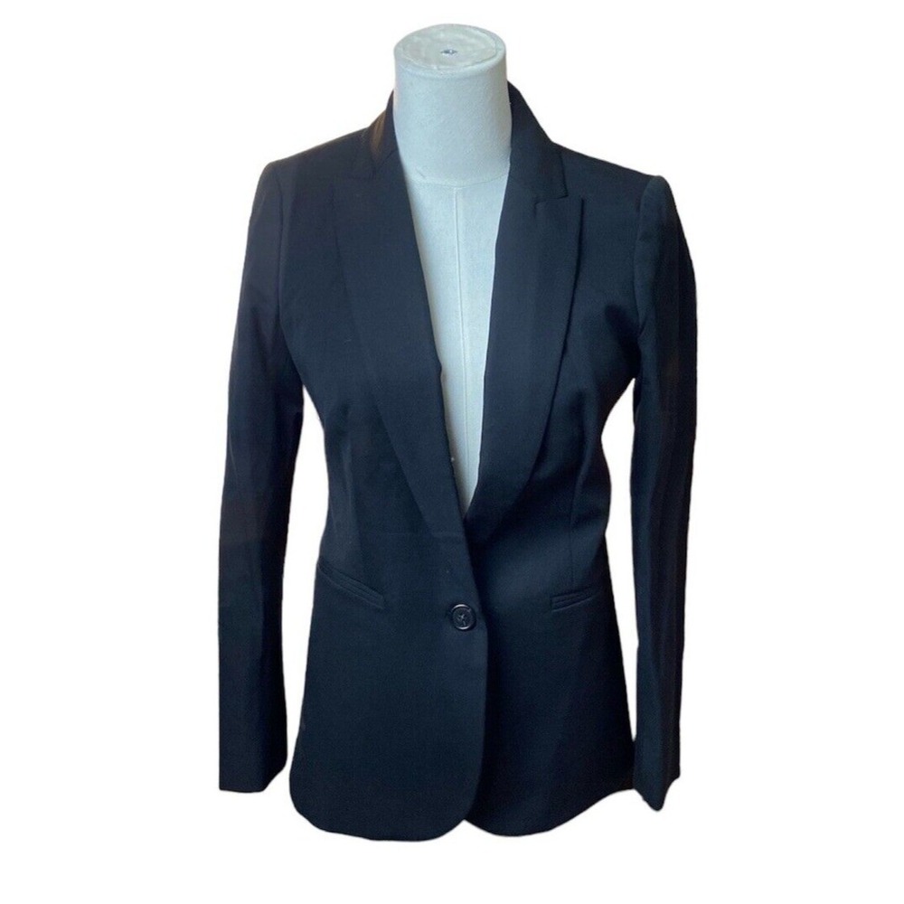 J.Crew Parke Women's Blazer Size 00 Black H5513ā ā Classic Tailored Jacket